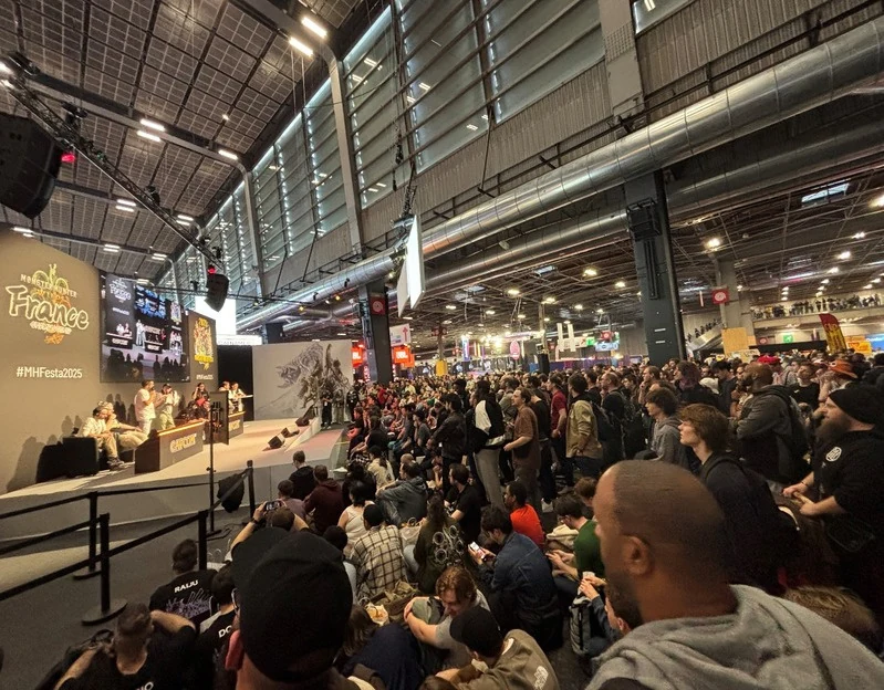 Audience gathered at the Capcom event stage